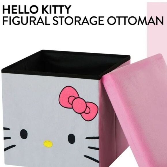 Hello Kitty Collapsible Storage Ottoman - Picture 7 of 16
